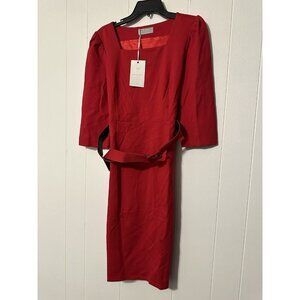 Hobemty Red Dress Women’s Large In Red NWT